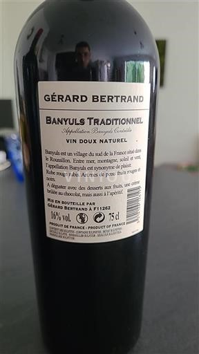 Roussillon Banyuls Domaine Gérard Bertrand Banyuls Traditionnel 2015