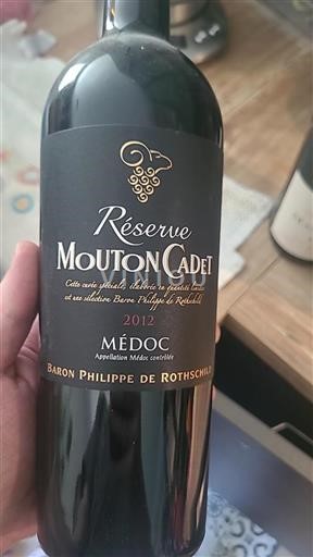 Bordeaux Médoc Baron Philippe De Rothschild Réserve Mouton Cadet 2012
