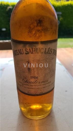 Bordéus Sauternes Sahuc Les Tours 1986