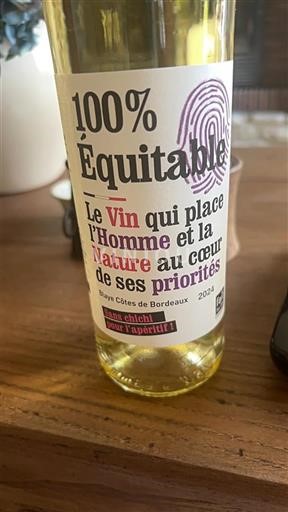 Burdeos Blaye-Côtes de Burdeos 100% Équitable 2024