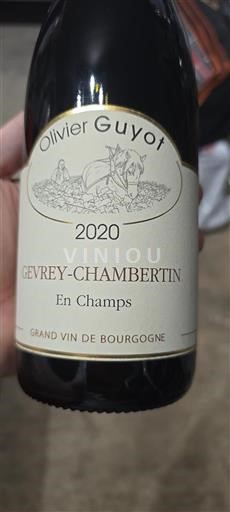 Burgund Gevrey-Chambertin Premiers Crus Olivier Guyot En Champs 2020