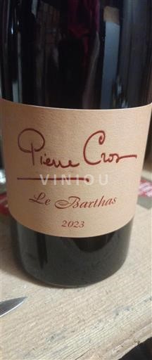 Vin Rouge sec Le Barthas Domaine Pierre Cros 2023 France Languedoc AOC