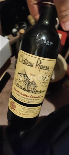 Burdeos Saint-Émilion Gran Cru Château Pipeau 2000