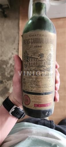 Bordeaux Saint-Émilion Grand Cru Château Palais Cardinal-la-fite 1980