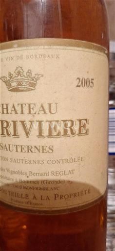 Bordéus Sauternes Château Riviere 2005
