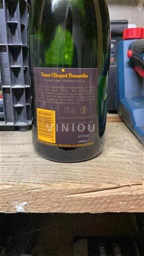 Champagne Veuve Clicquot Ponsardin Yellow Label Réserve Icke årgångsbetecknad