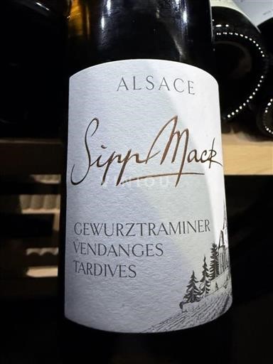 Alsacia Gewurztraminer Sipp Mack Vendanges Tardives 2018