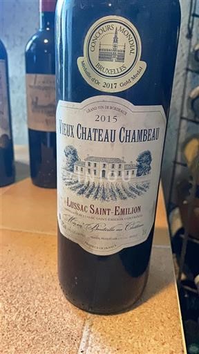 Bordeaux Lussac-Saint-Émilion Château Vieux Chambert 2015