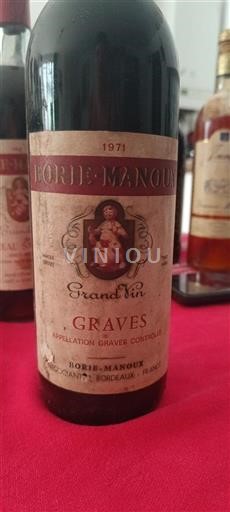 Burdeos Graves Boriemanoux Grand Vin 1971