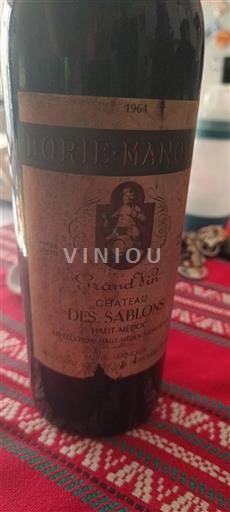 Bordeaux Haut-Médoc Château Des Sablons 1964