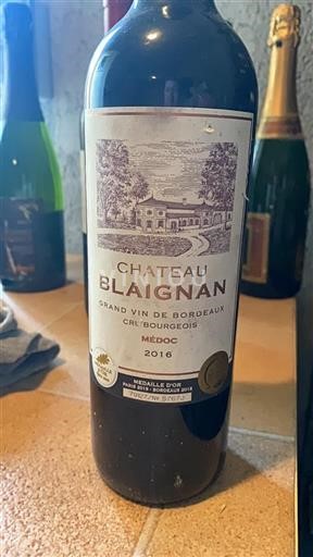 Bordeaux Médoc Cru Bourgeois Château Blaignan 2016