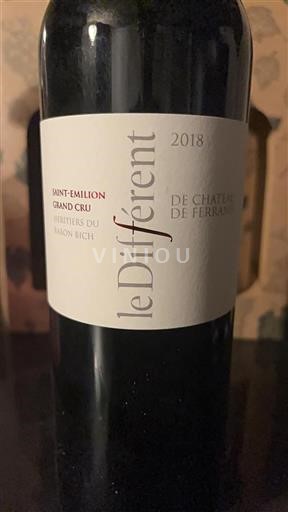 Bordeaux Saint-Émilion Grand Cru Château Ferrand Le Diff%c3%a9rent 2018