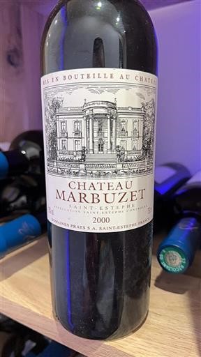Bordeaux Saint-Estèphe Château Marbuzet 2000