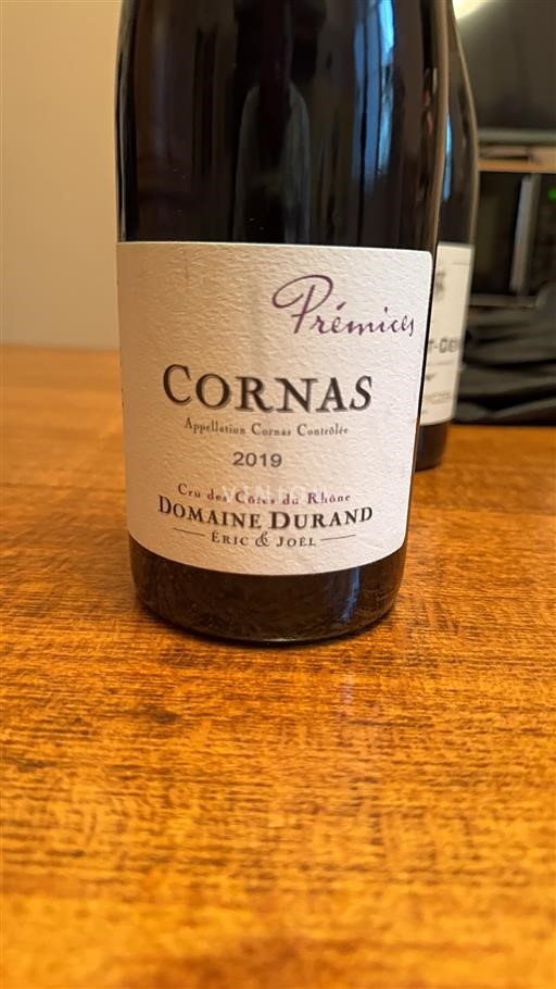 Vallée du Rhône Cornas Domaine Durand Prémices 2019