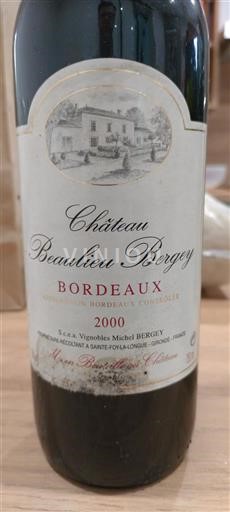 Bordeaux Château Beaulieu Bergey 2000