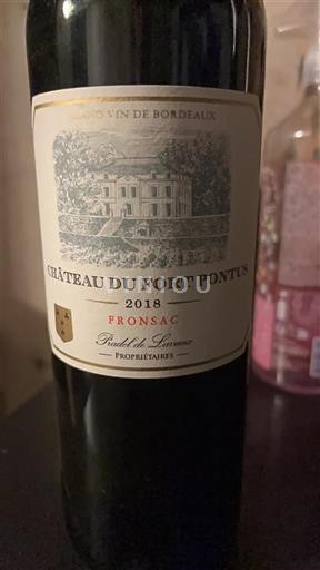 Bordeaux Fronsac Château Fort Pontus 2018