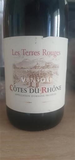 Thung lũng Rhône Côtes-du-rhône Les Terres Rouges Không niên vụ