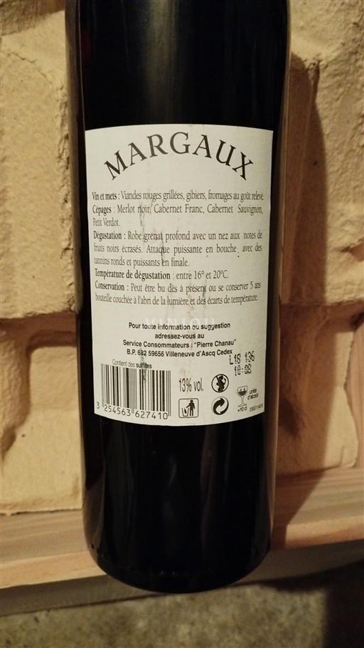 Bordeaux Margaux Maison Ginestet 2015