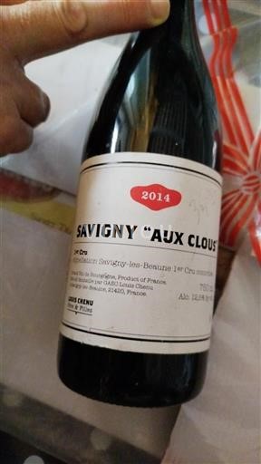 Borgonha Savigny-lès-Beaune Premier Cru Louis Chenu Père & Filles Aux Clous 2014