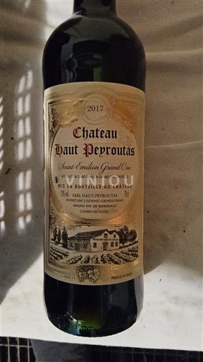 Bordeaux Saint-Émilion Grand Cru Château Peyroutas 2017