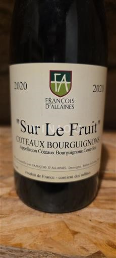 Burgundi Burgundin rinteet François Allaines Sur Le Fruit 2020