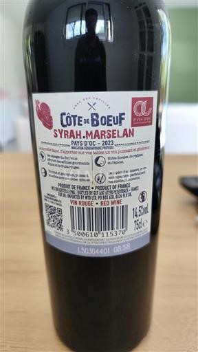 Languedoc-Roussillon Pays d'Oc Côte De Boeuf 2023