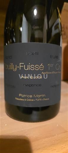 Burgundy Pouilly-Fuissé Premier Cru Patrice Martin Aux Quarts 2023