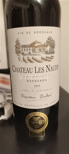Bordeaux Château Les Nauds 2019