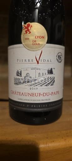 Valle del Rodano Châteauneuf-du-Pape Pierre Vidal 2019