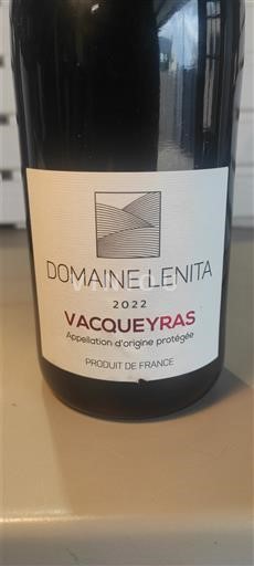 Rhône Valley Vacqueyras Domaine Lenita 2022
