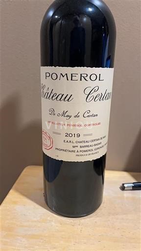 Bordeaux Pomerol Château Certan De May 2019