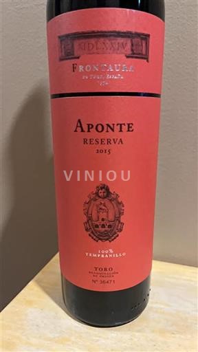 Castile and León Toro Fronteura Aponte Reserva 2015