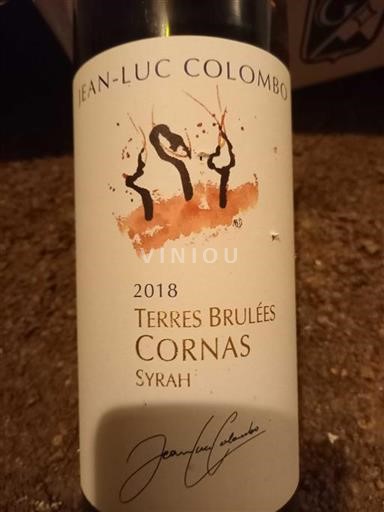 Valle del Rodano Cornas Jeanluc Colombo Terres Brûlées 2018