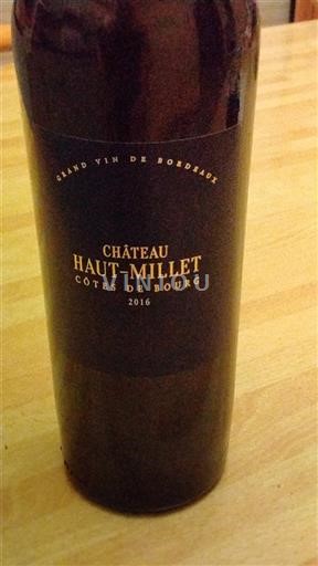 Bordeaux Côtes-de-Bourg Château Hautmillet 2016