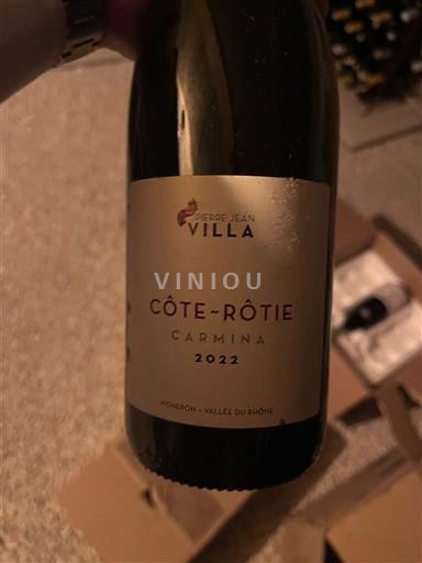 Vale do Ródano Côte-rôtie Domaine Pierrejean Villa Carmina 2022