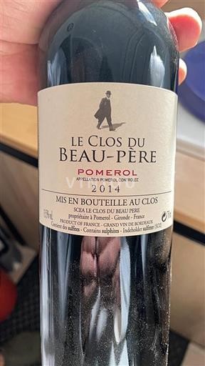 Burdeos Pomerol Le Clos Du Beaupère 2014