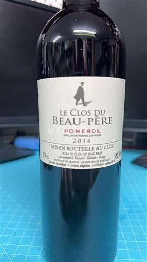 Bordeaux Pomerol Le Clos Du Beaupère 2014