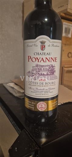 Burdeos Côtes-de-bourg Château Poyanne 2011