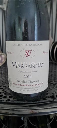 Burgundi Marsannay Grand Cru Nicolas Theuriet 2011