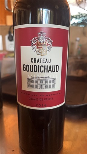 Bordeaux Graves-de-vayres Château Goudichaud 2016