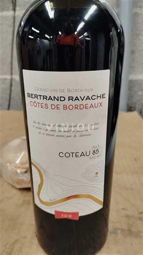 Burdeos Côtes-de-Bordeaux Bertrand Ravache Coteau 2018