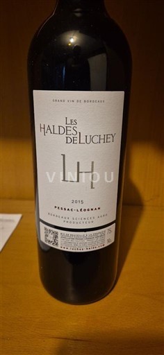 Bordeaux Pessac-Léognan Les Haldes de Luchey 2015