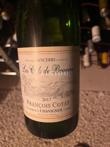 Loirevallei Sancerre François Cotat Les Culs de Beaujeu 2017