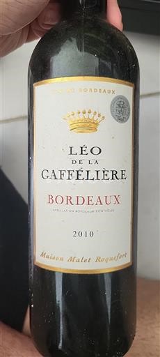 Burdeos Bordeaux Léo De La Gaffelière 2010