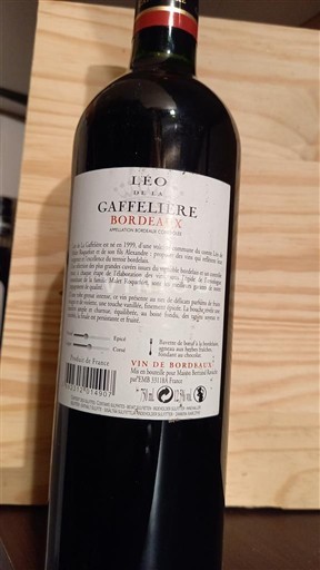 Bordeaux Léo De La Gaffelière 2010
