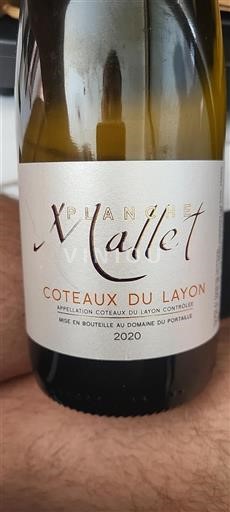 Vallée de la Loire Coteaux-du-layon Domaine Portaille Planche Mallet 2020