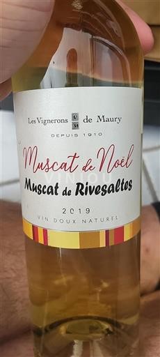 Roussillon Muscat de Rivesaltes Les Vignerons De Maury Muscat de Noël 2019