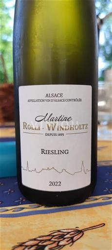 Alsazia Martine Rolli-windholtz Riesling 2022