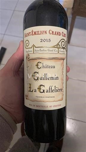Burdeos Saint-Émilion Grand Cru Guillemin La Gaffelière 2015