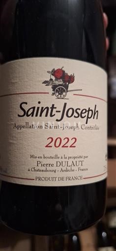 Rhône-dalen Saint-Joseph Pierre Dulaut 2022
